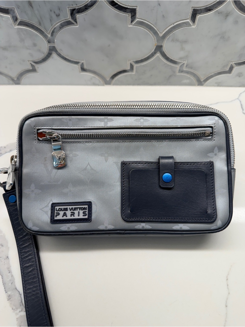 Louis Vuitton Monogram Satellite Alpha Clutch